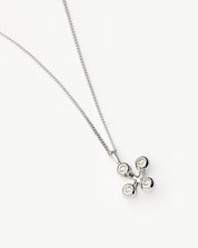 Atom Pendant Necklace | Sterling Silver Cubic Zirconia