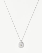 August Birthstone Pendant Necklace | Peridot/August