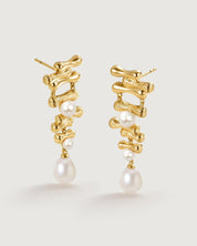 Bamboo Pearl Earring