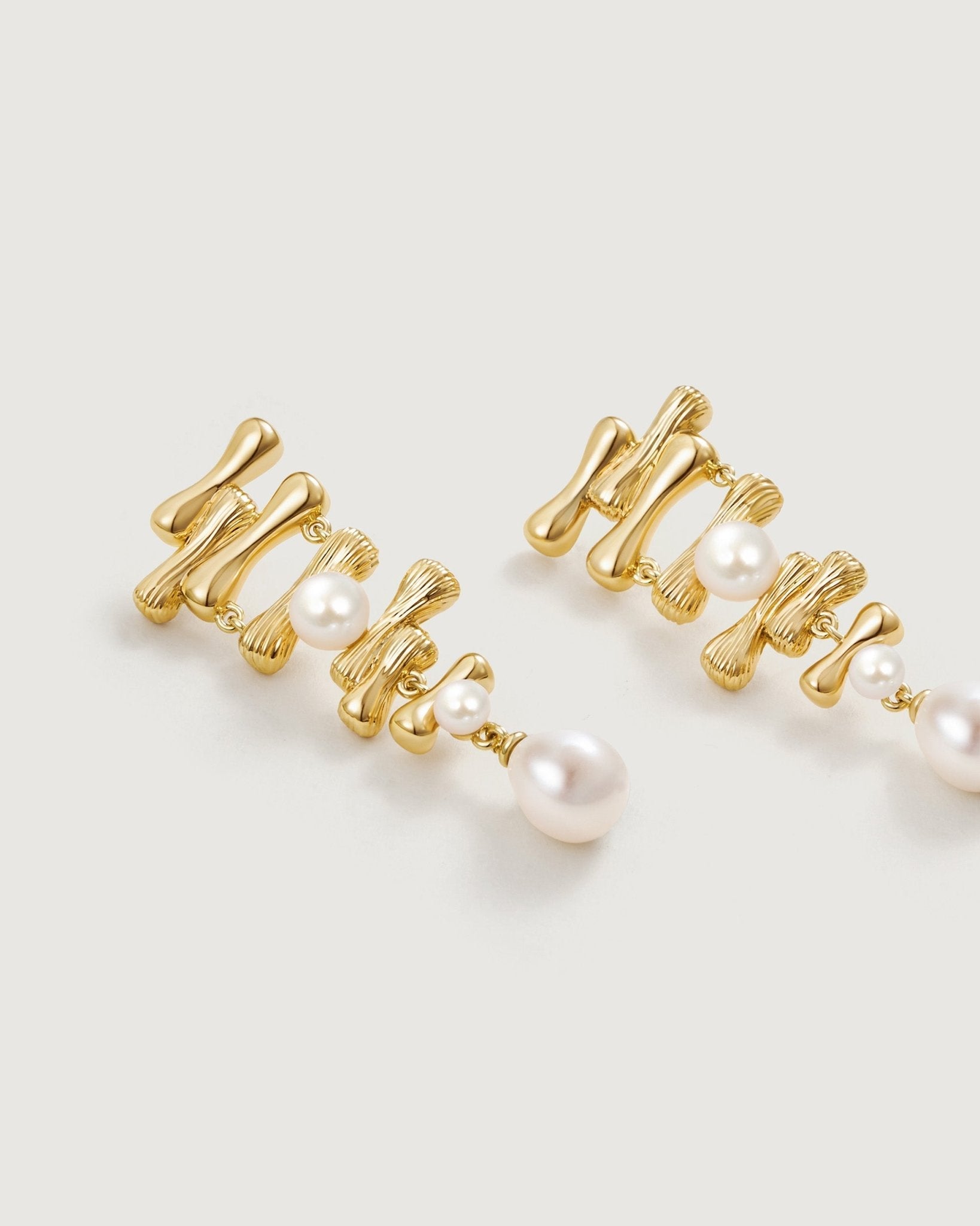 Bamboo Pearl Earring