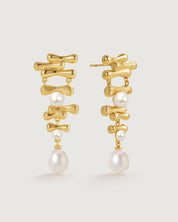 Bamboo Pearl Earring