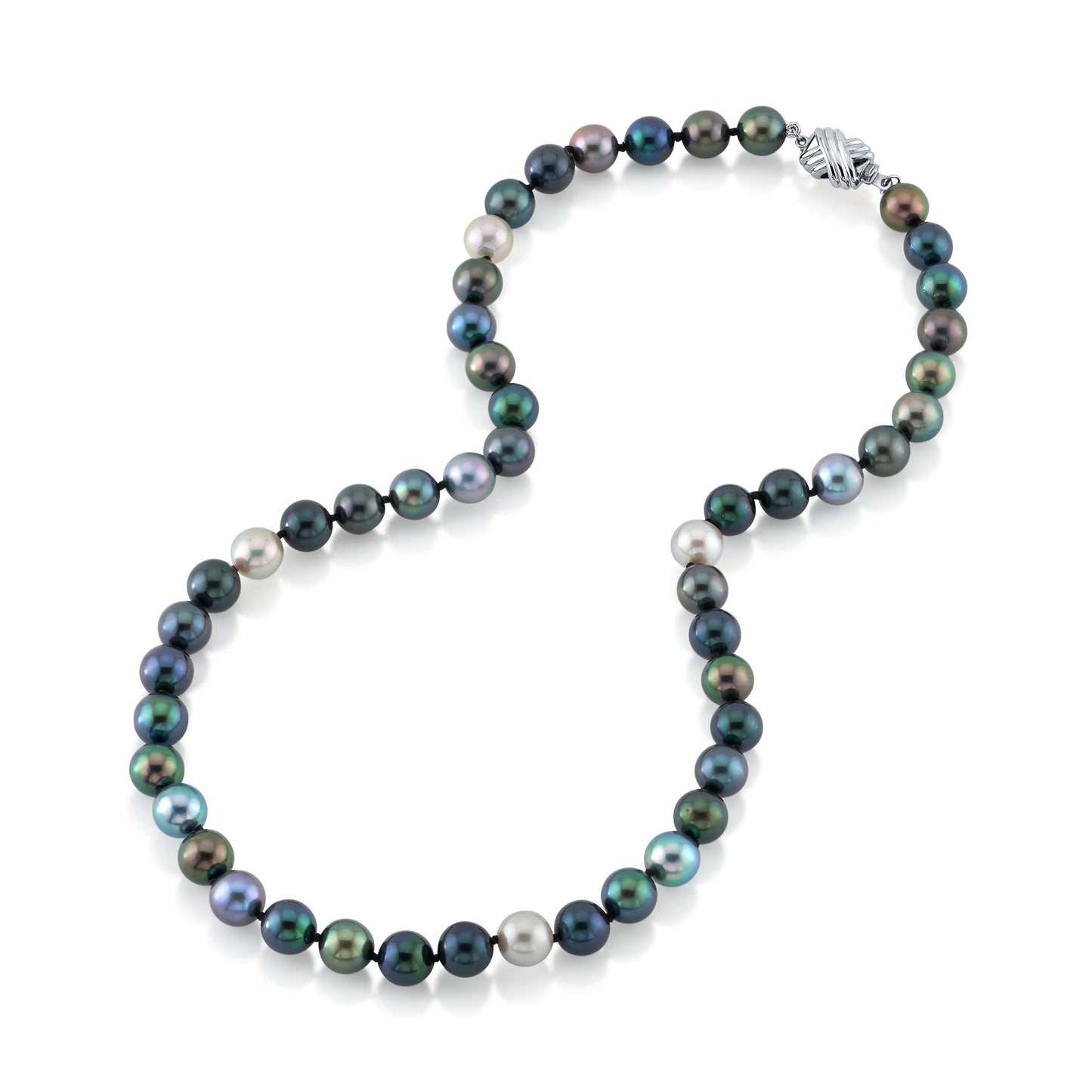 Multicolor Akoya Pearl Necklace 8.0-8.5mm AAA Quality