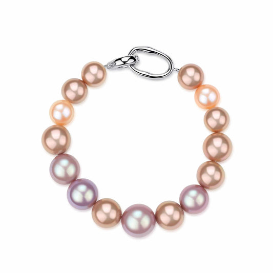 Multicolour Edison Pearl Bracelet 11-14mm Size