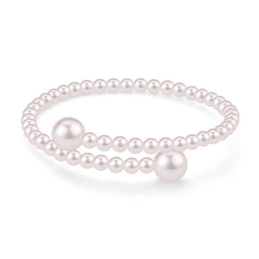 White Freshwater Pearl Bracelet with Timeless Design