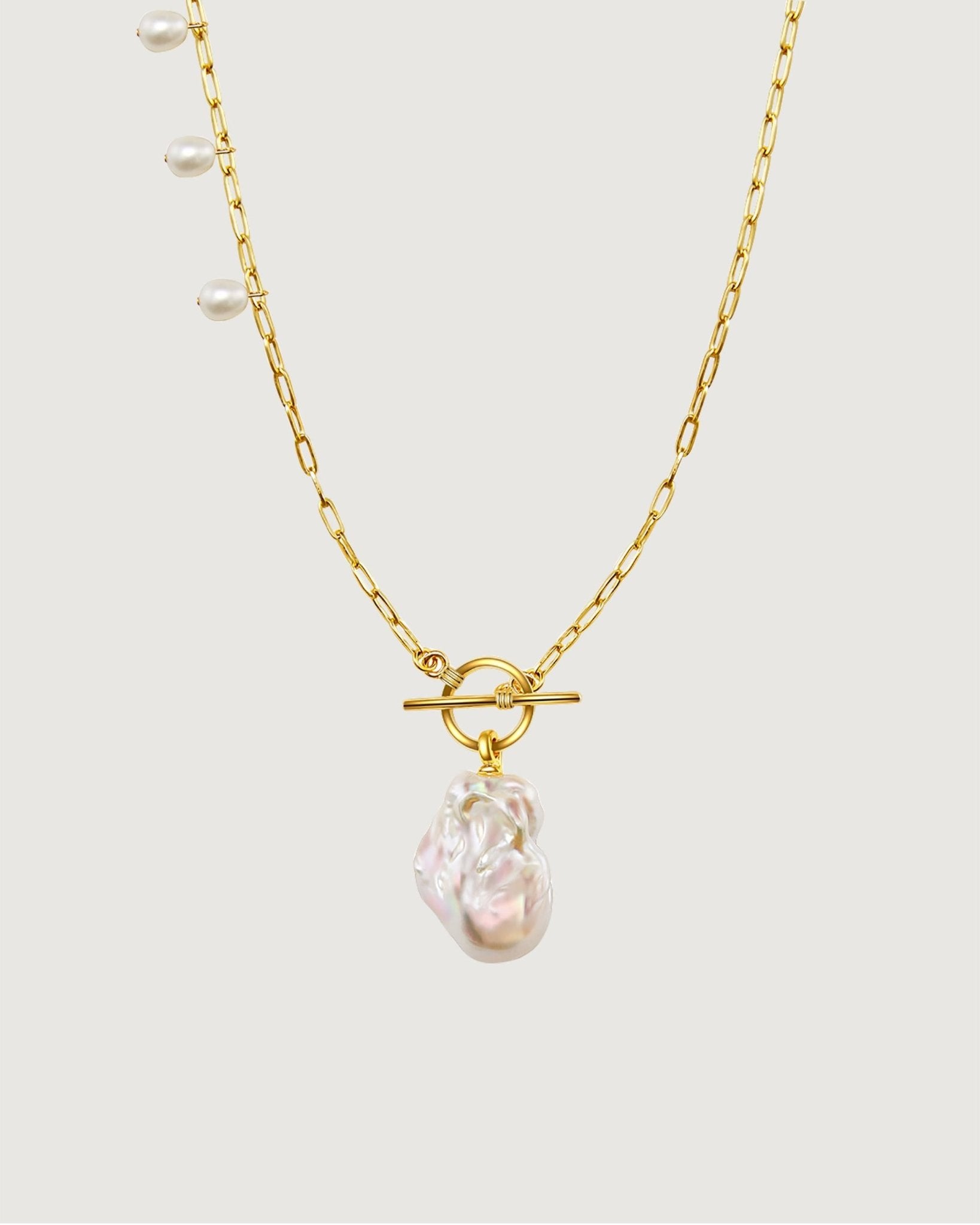 Breaking Dawn Baroque Pearl Necklace