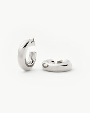 Chubby Medium Hoop Earrings | Sterling Silver