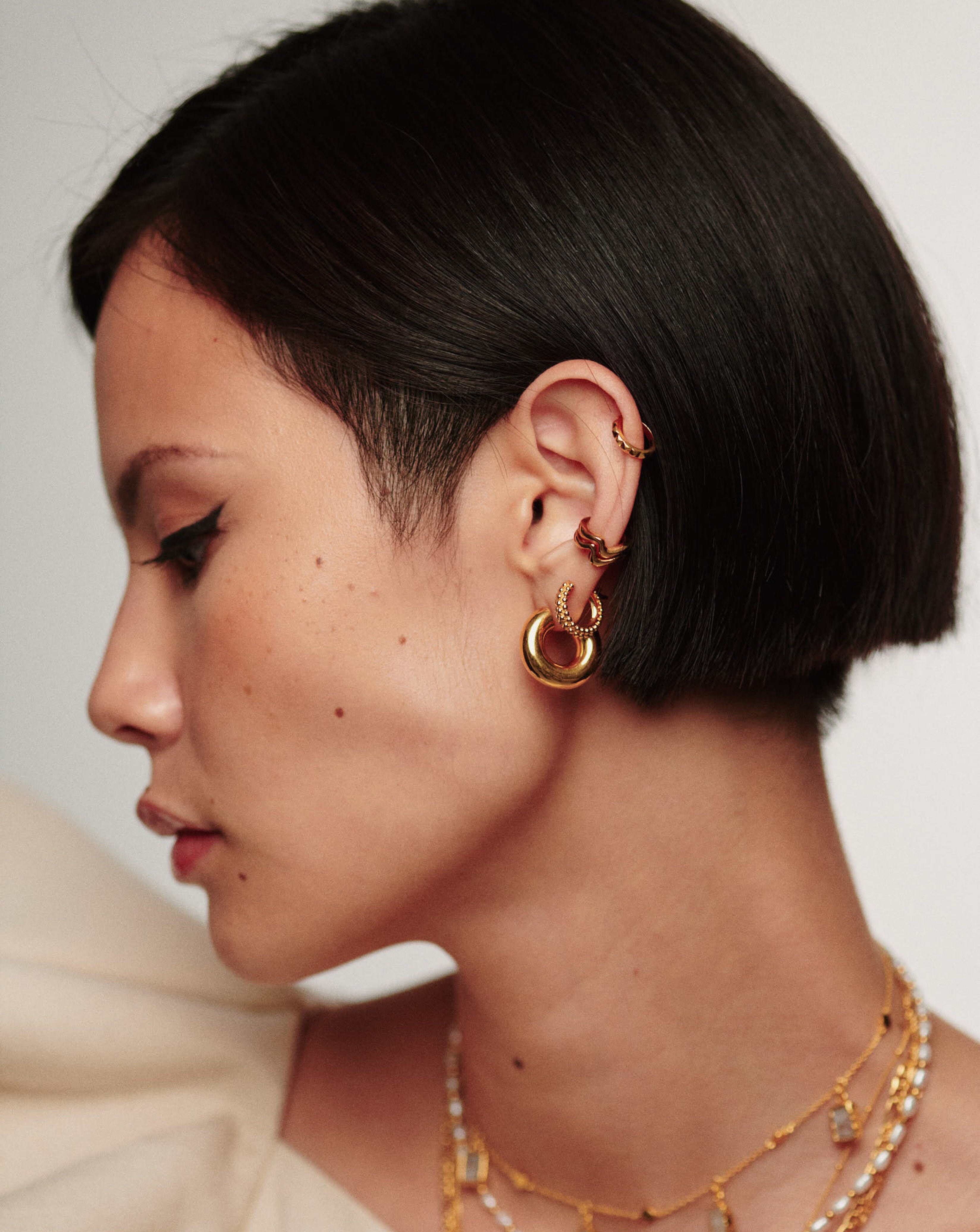 Chubby Small Hoop Earrings | 18k Gold Vermeil