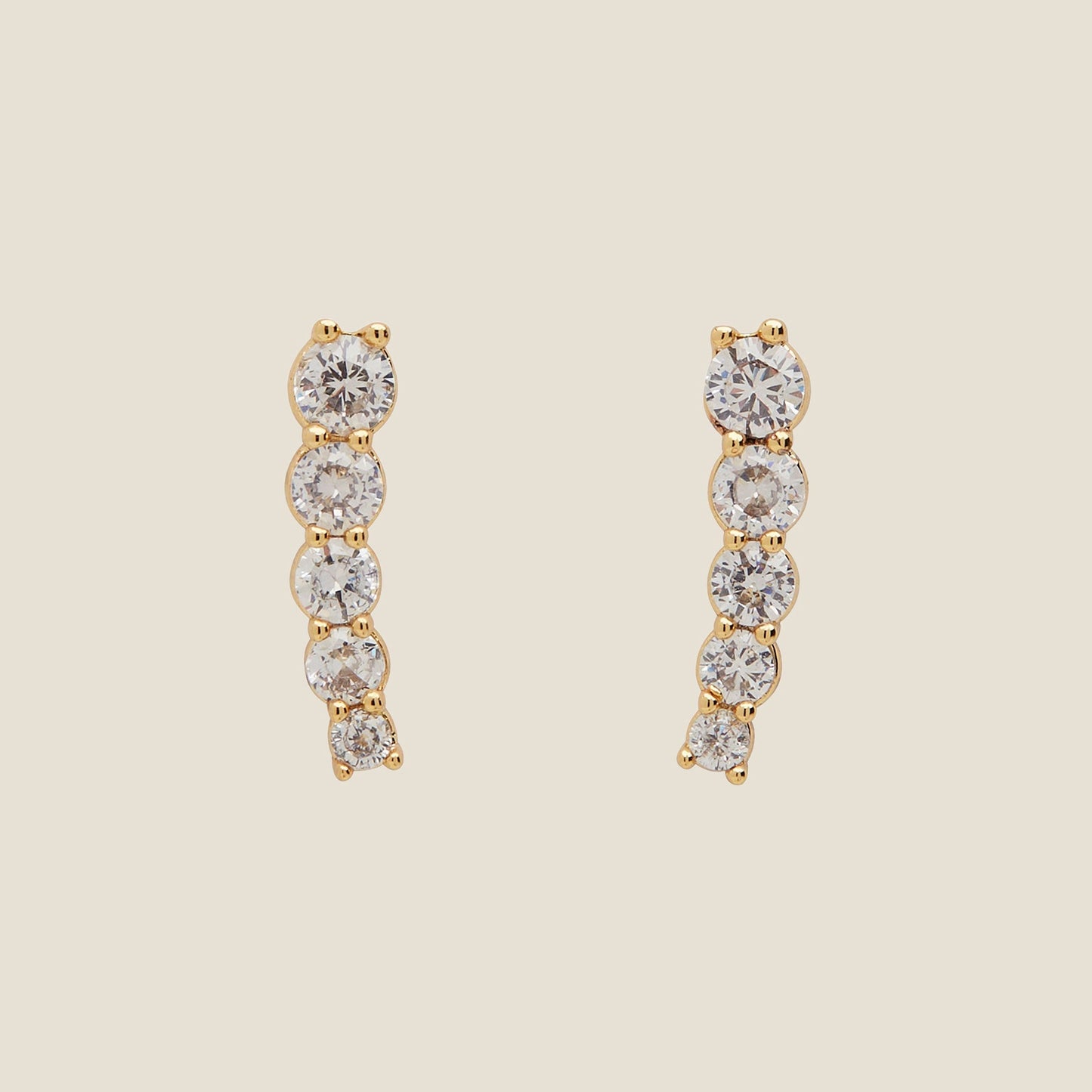 Crystal Pavé Climbing Ear Earrings