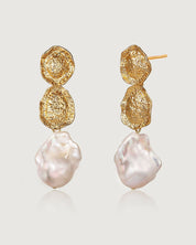 Desolate Realm Baroque Pearl Earring