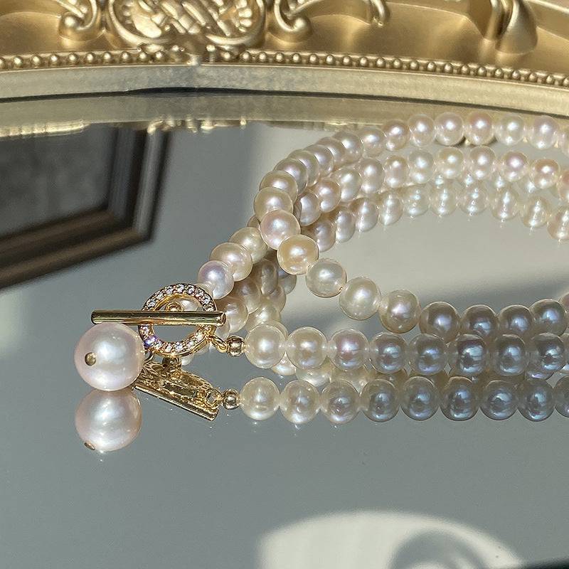 Freshwater Pearl Collar Pendant Necklace in Fashion Style