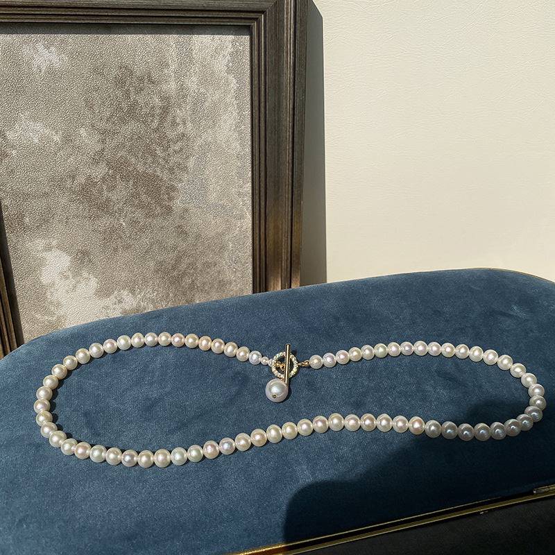 Freshwater Pearl Collar Pendant Necklace in Fashion Style