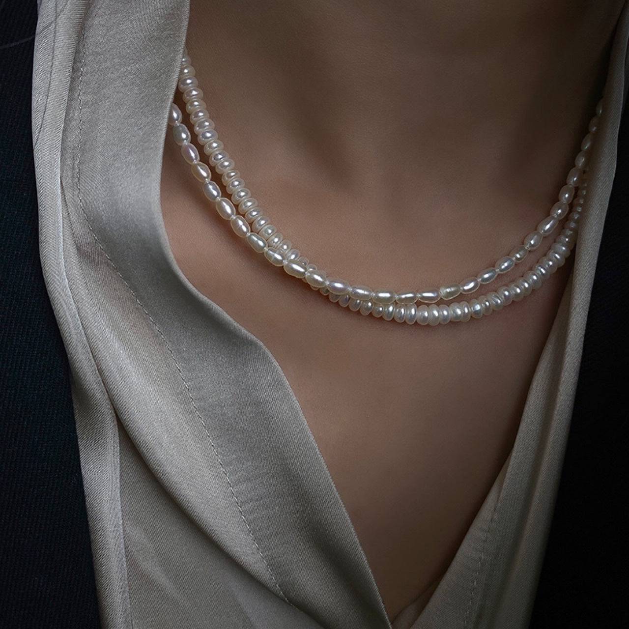 Elegant Rice Pearls Necklace for Everyday Wear