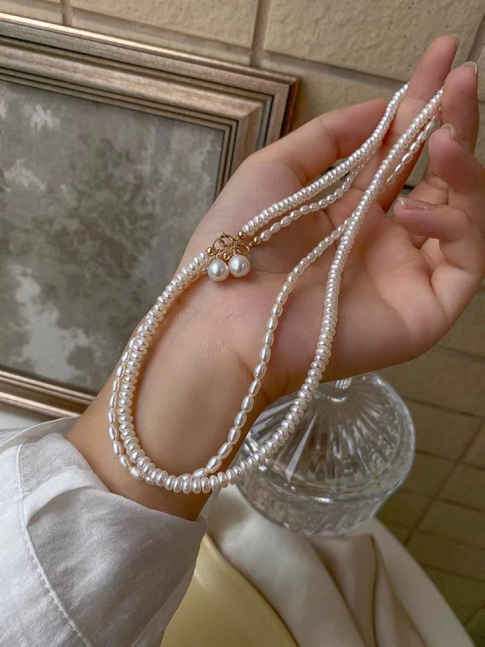 Elegant Rice Pearls Necklace for Everyday Wear