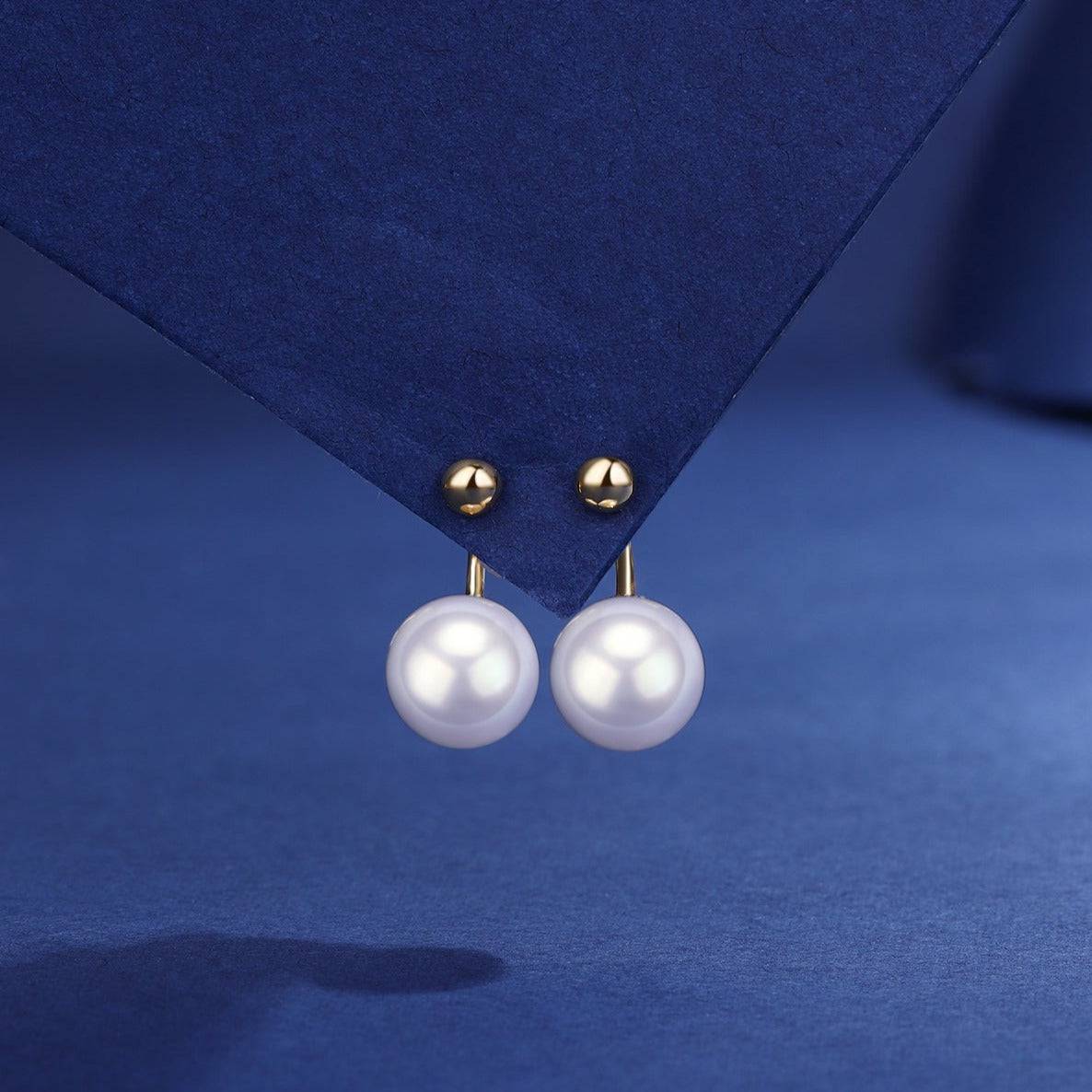 Freshwater Edison Pearl Earrings in Silver