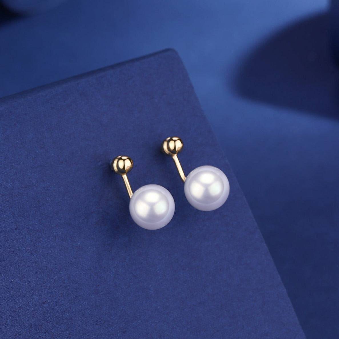 Freshwater Edison Pearl Earrings in Silver