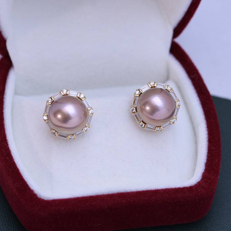 Freshwater Pearl and Zirconia Earrings Design