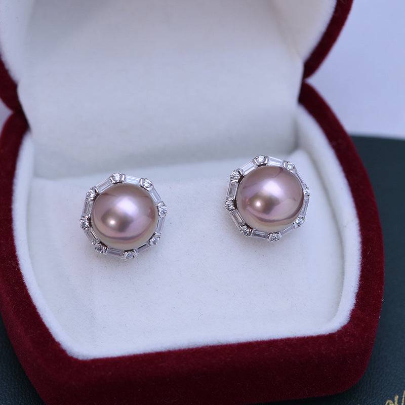 Freshwater Pearl and Zirconia Earrings Design