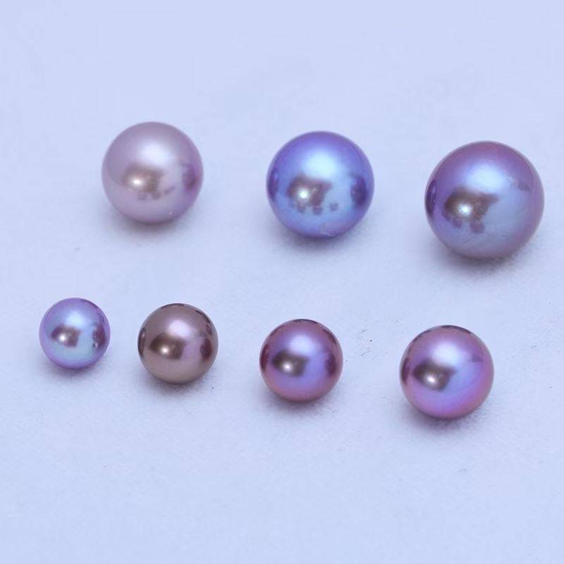 Purple Freshwater Pearl Necklace 9-11mm Size 2