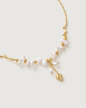 Floriography Fuchsia Pearl Necklace