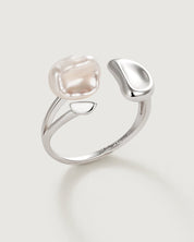 Floriography Lilac Pearl Ring