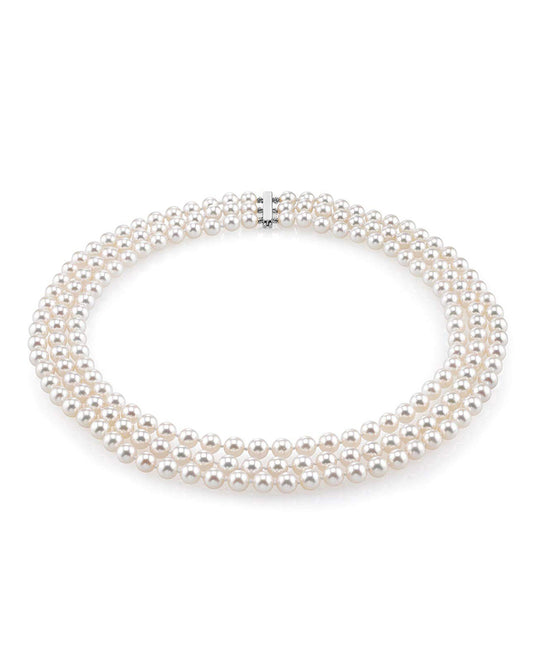 Triple Strand Freshwater Pearl Necklace