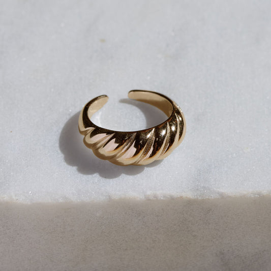 Twisted Gold DNA Style Ring