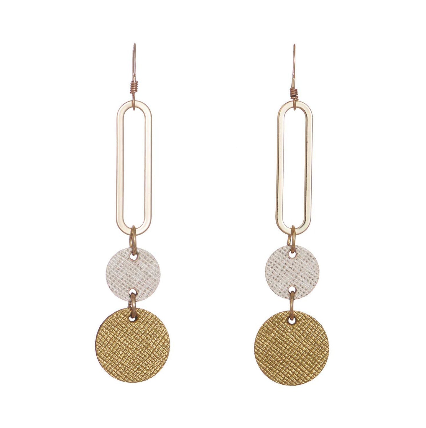 Gold Leaf Design Earrings in Gold