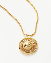 Good Vibes Sunshine Medallion Pendant Necklace