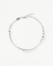 Graduated Beaded Bracelet | Sterling Silver