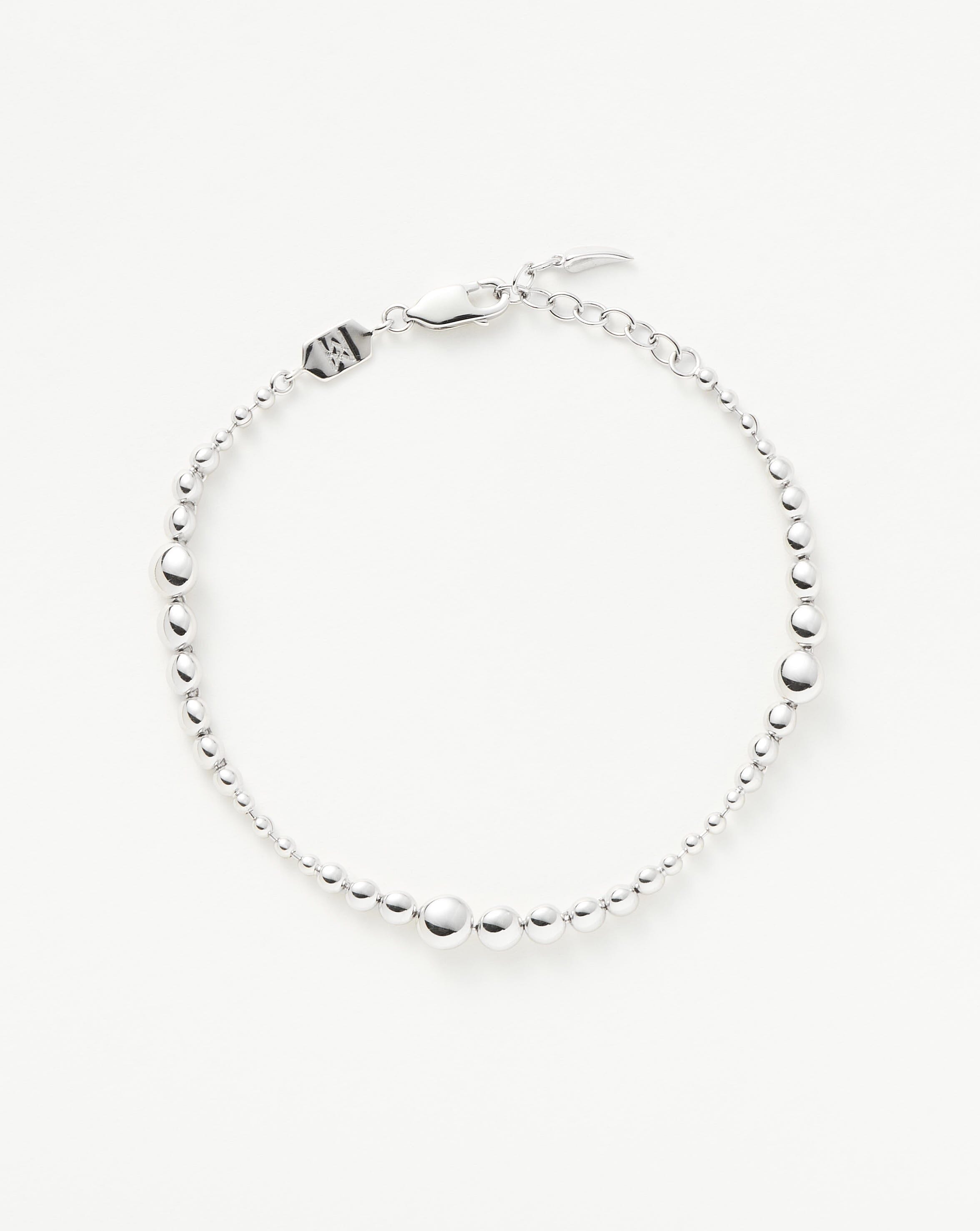 Graduated Beaded Bracelet | Sterling Silver