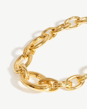 Graduated Oval Chain Bracelet