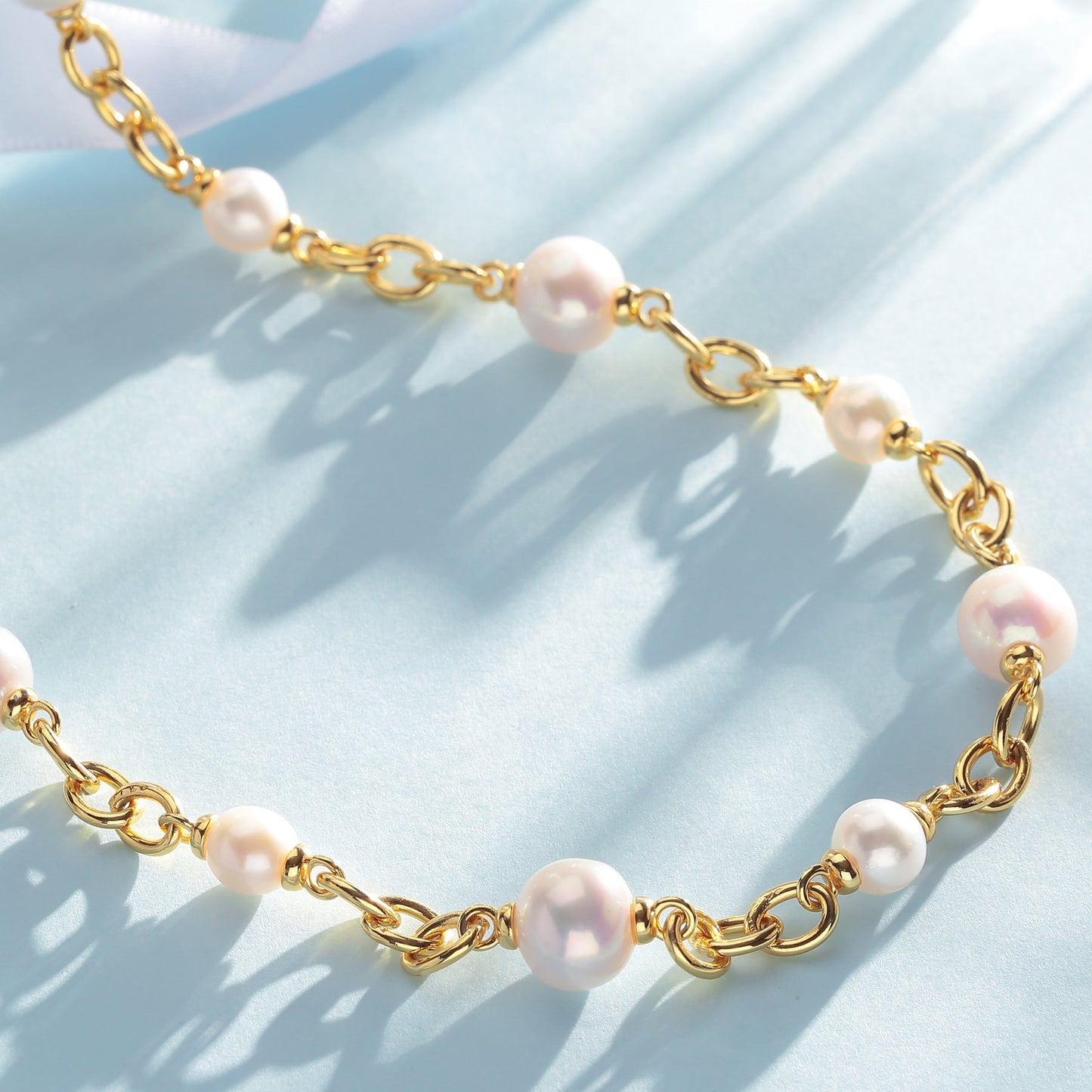 Long Chunky Freshwater Pearl Necklace