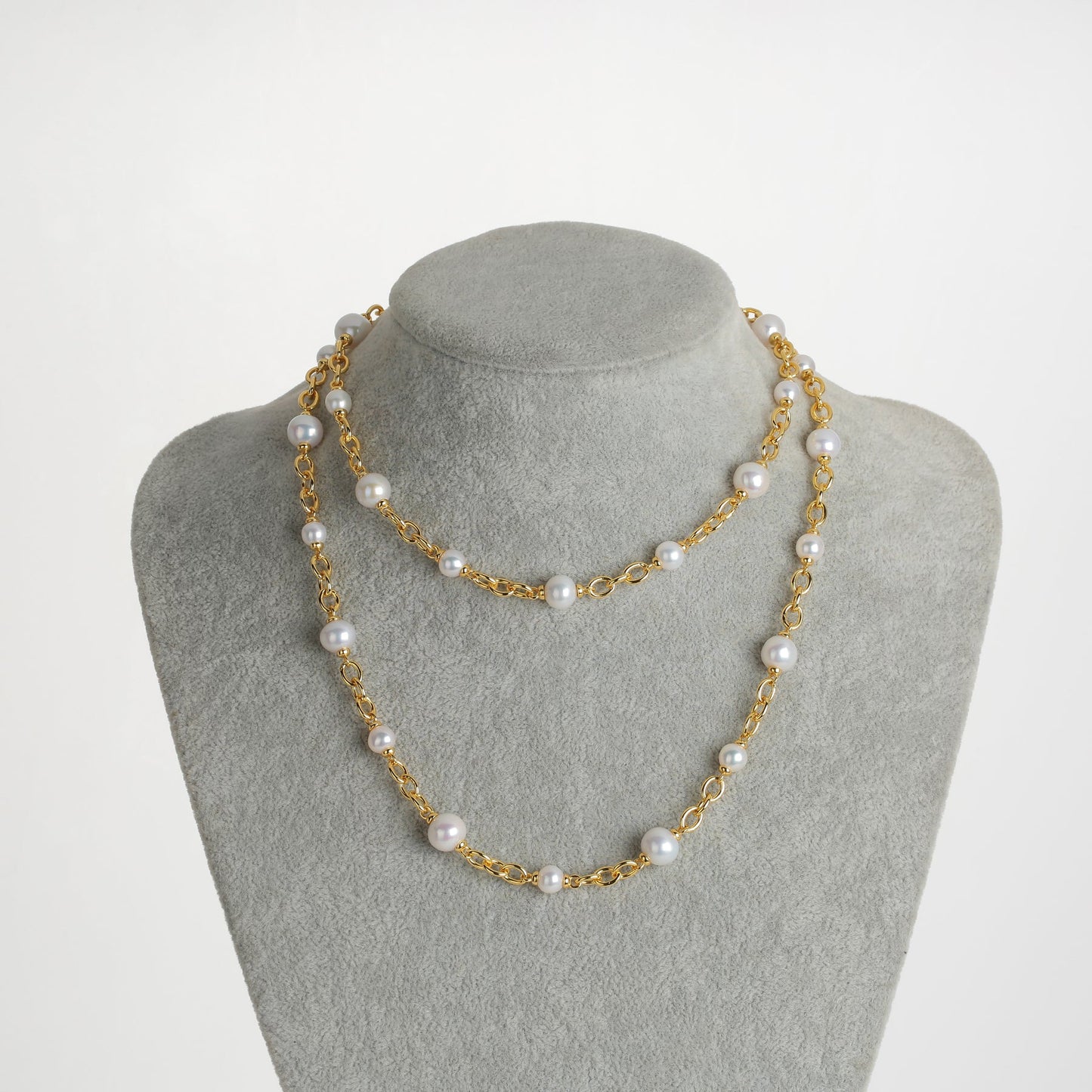 Long Chunky Freshwater Pearl Necklace