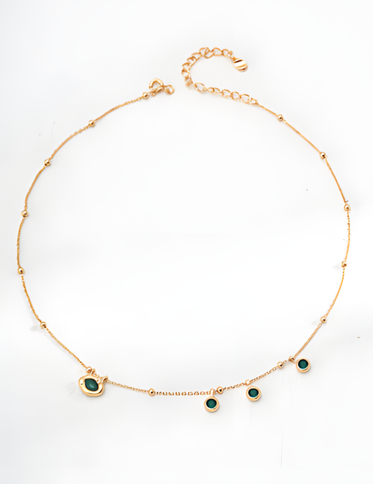 Simple Zircon Necklace in S925 Silver 1