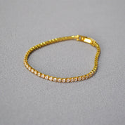 Thin CZ Stone Chain Bracelet