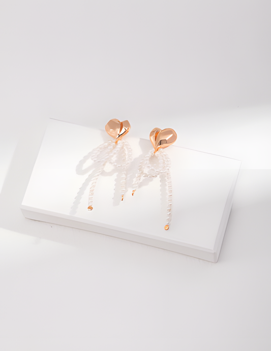 Silver Imitation Pearl Earrings 1