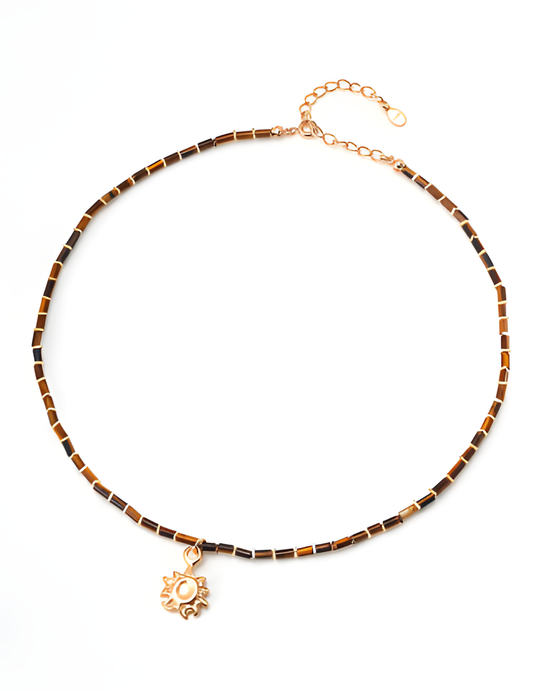 Tiger Eye Sterling Silver Necklace