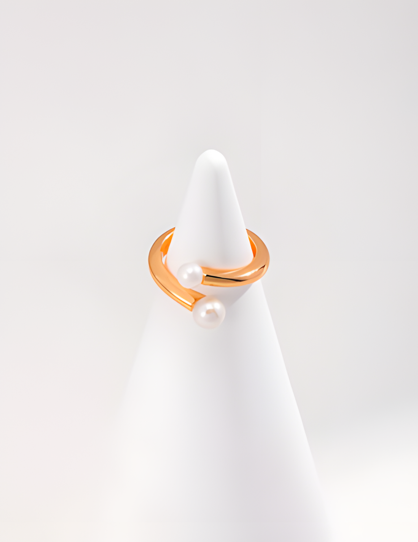 Simple Sterling Silver Pearl Ring 1