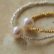 Disco Bead Freshwater Pearl Necklace