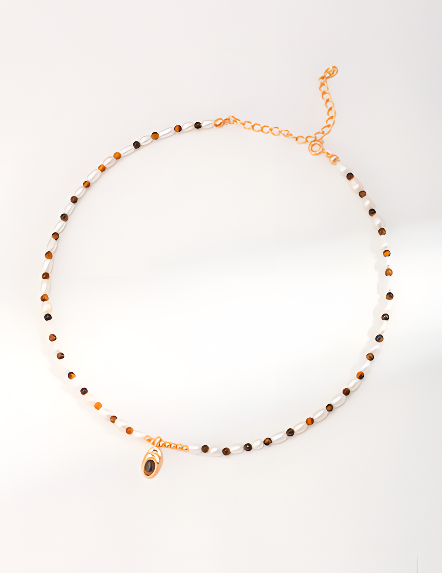 Caramel Color Ethnic Style Necklace 1