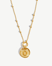 Initial Pendant Necklace - Initial O | 18k Gold Vermeil