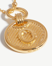 Initial Pendant Necklace - Initial O | 18k Gold Vermeil