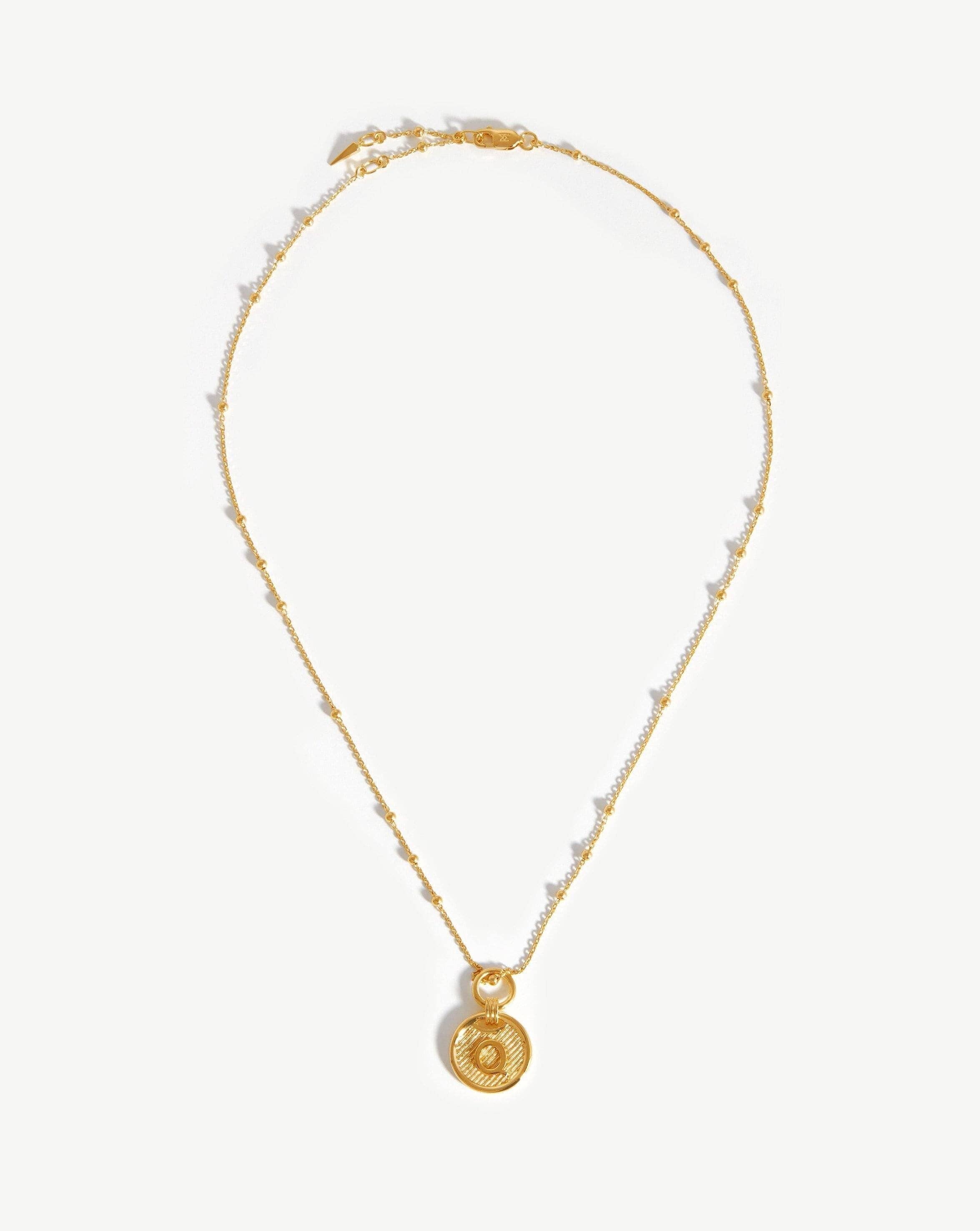 Initial Pendant Necklace - Initial Q | 18k Gold Vermeil