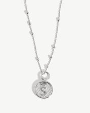 Initial Pendant Necklace - Initial S | Sterling Silver