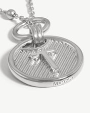 Initial Pendant Necklace - Initial T | Sterling Silver