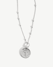 Initial Pendant Necklace - Initial T | Sterling Silver