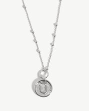 Initial Pendant Necklace - Initial U | Sterling Silver