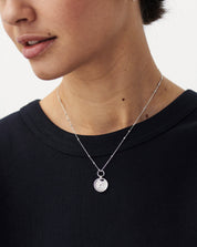 Initial Pendant Necklace - Initial U | Sterling Silver