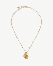 Initial Pendant Necklace - Initial W | 18k Gold Vermeil