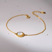 Mother of Pearls Shell Chain Gold Vermeil Necklace Bracelet and Earrings (Purchase Individually)